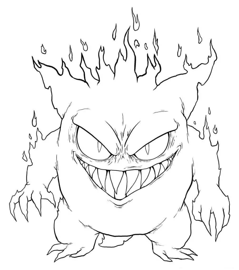 Gengar afdrukbaar basis