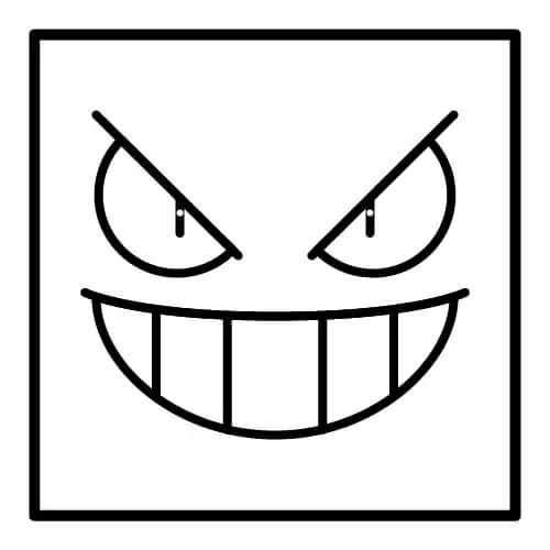 Gengar gratis afdrukbaar