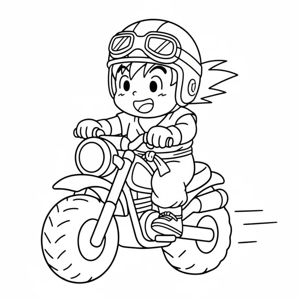 Goku gratis afdrukbaar simpel