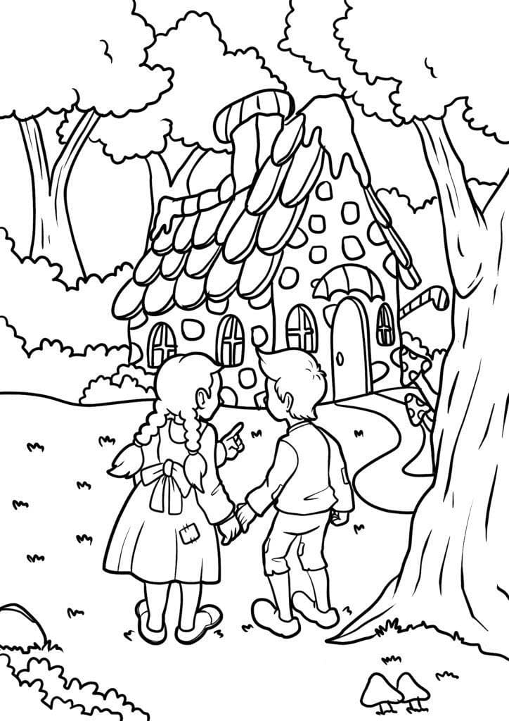 Hans En Grietje gratis afdrukbaar simpel