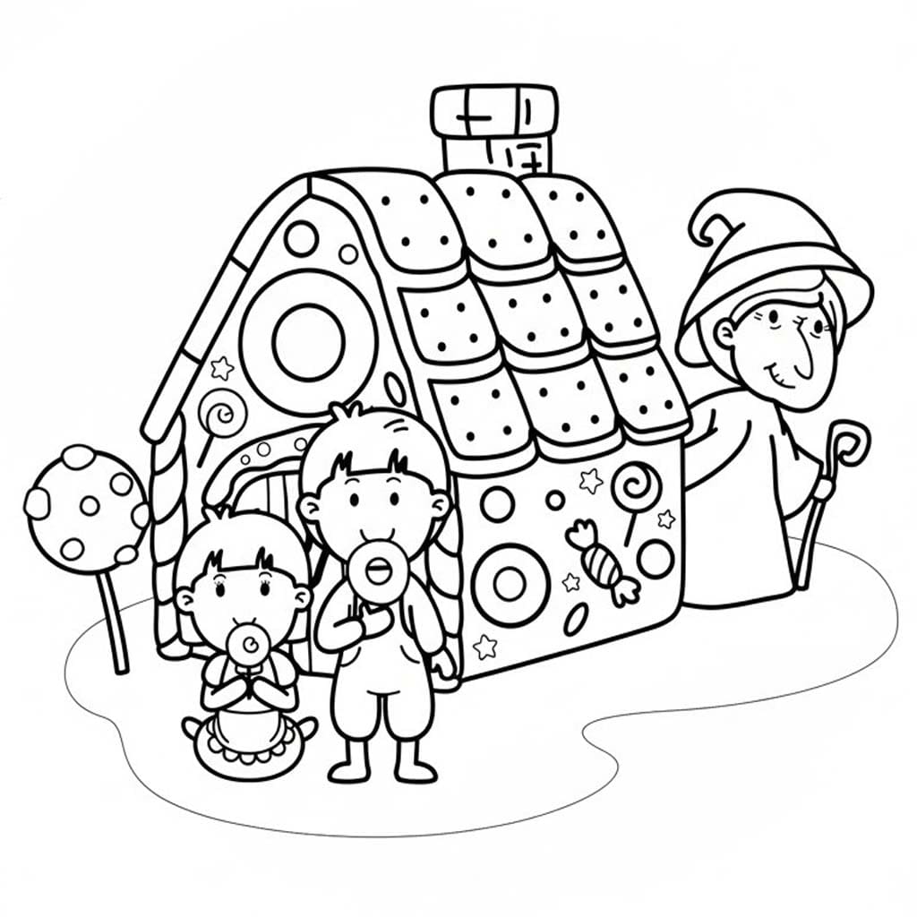 Hans En Grietje gratis afdrukbaar voor kinderen