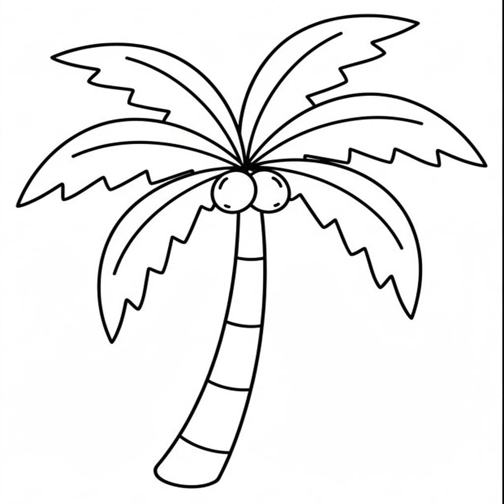 Palmboom gratis afdrukbaar