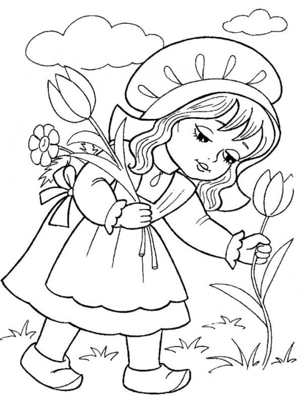 Roodkapje afdrukbaar voor kinderen