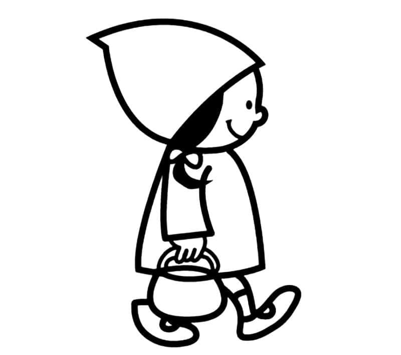 Roodkapje gratis afdrukbaar basis