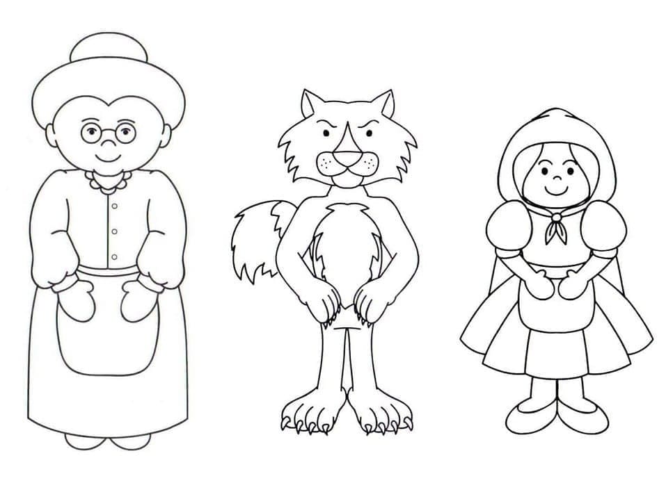 Roodkapje gratis afdrukbaar