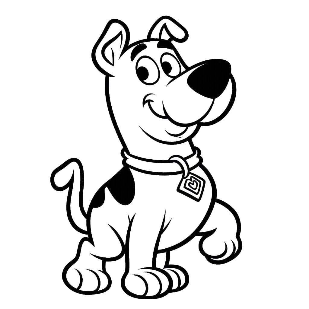 Scooby Doo gratis afdrukbaar basis