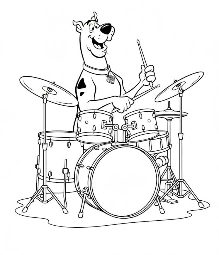 Scooby Doo gratis afdrukbaar voor kinderen