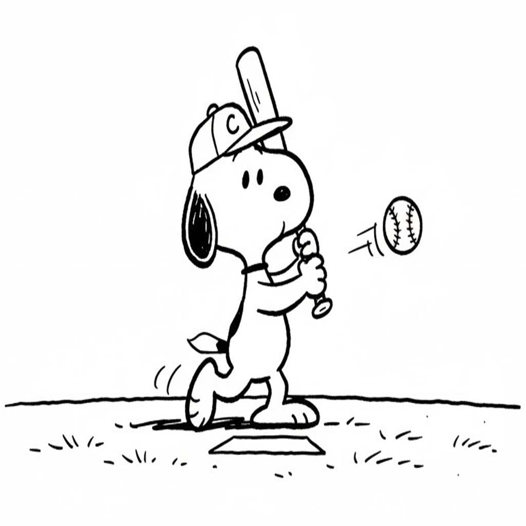 Snoopy gratis eenvoudig