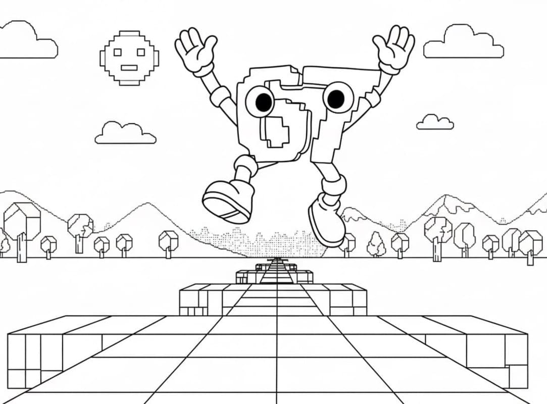 Tekenen 67 Brainrot afdrukbaar basis