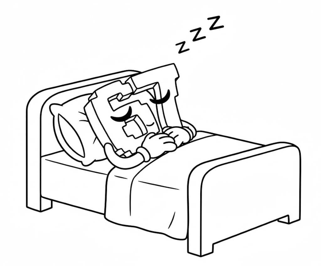 Tekenen 67 Brainrot afdrukbaar