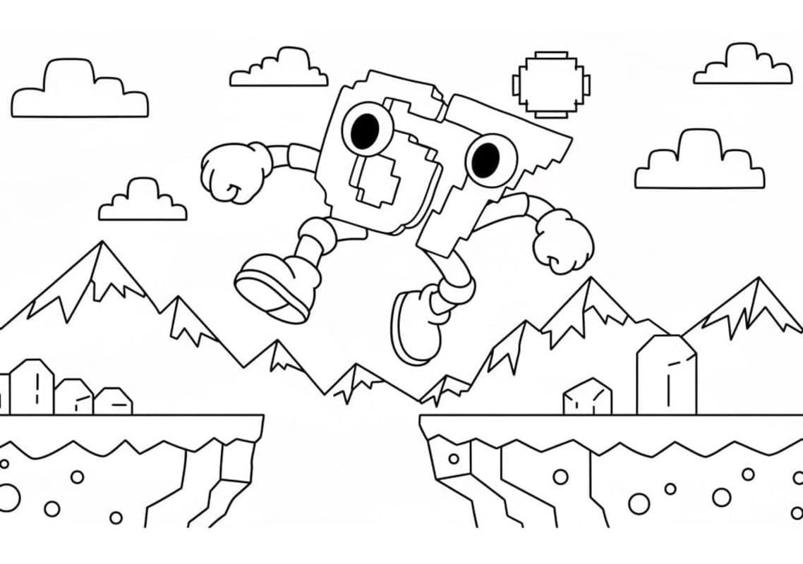 Tekenen 67 Brainrot afdrukbaar simpel