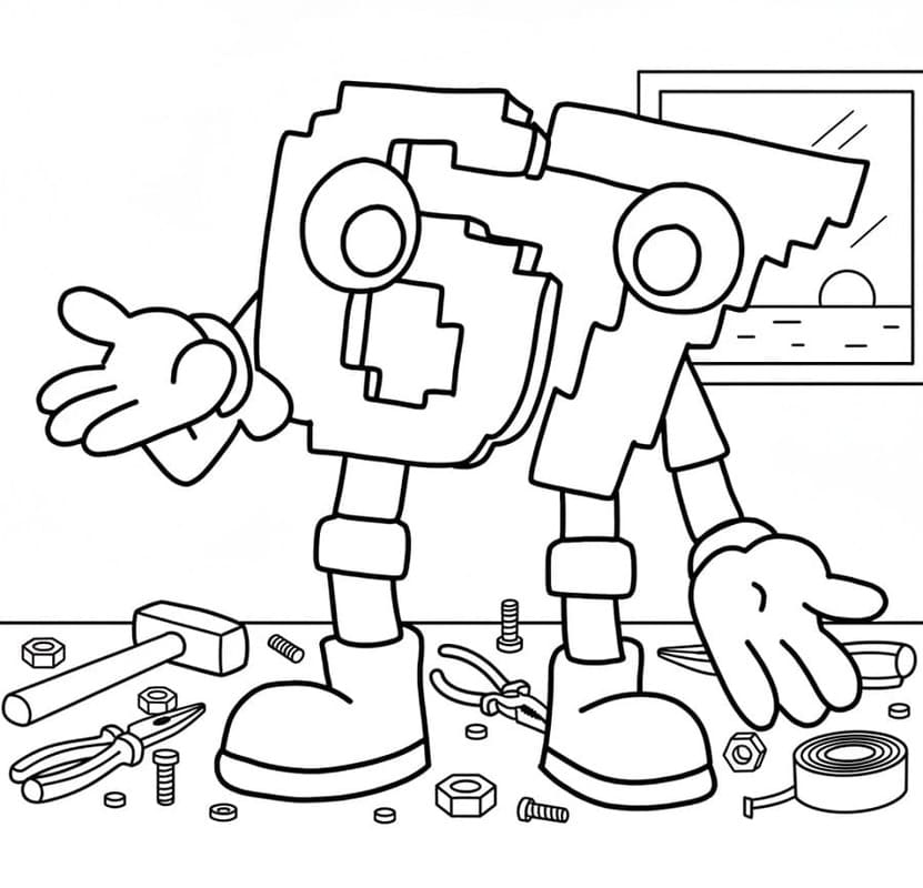 Tekenen 67 Brainrot eenvoudig