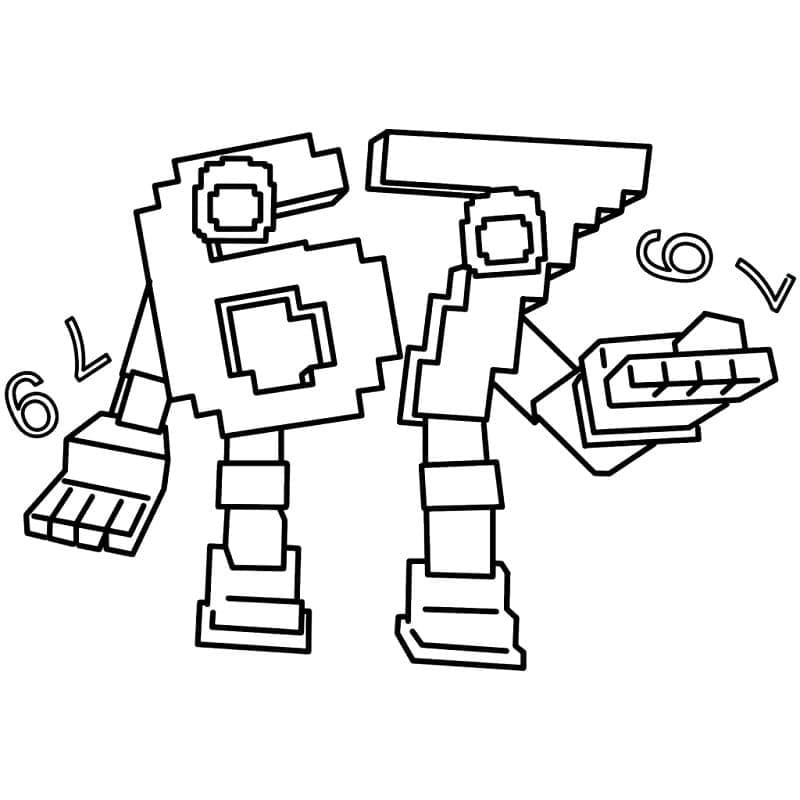 Tekenen 67 Brainrot gratis afdrukbaar basis