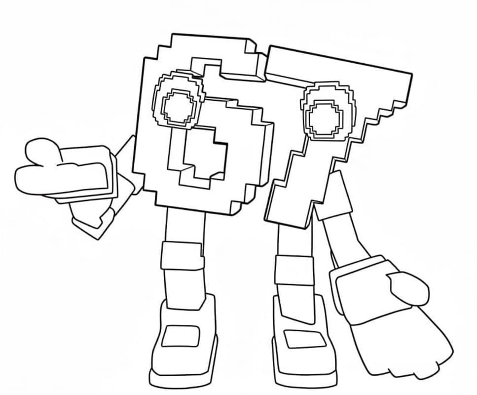 Tekenen 67 Brainrot gratis afdrukbaar simpel