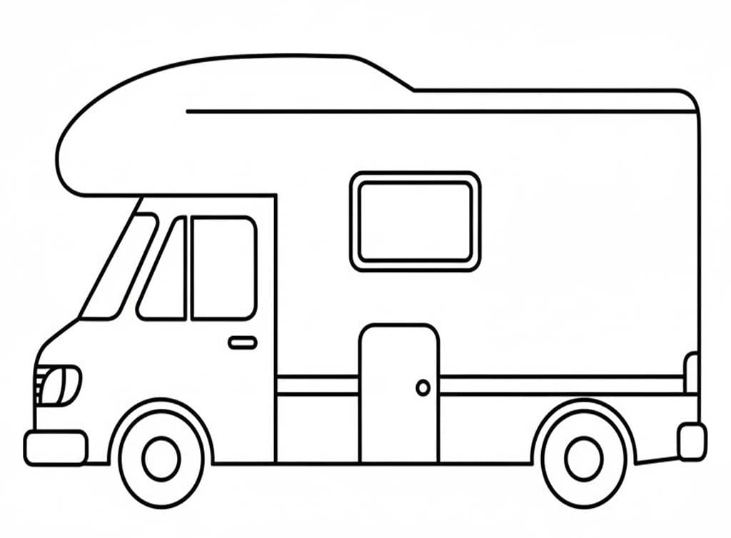 Tekenen Camper eenvoudig