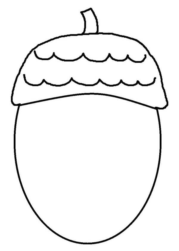 Tekenen Eikel eenvoudig