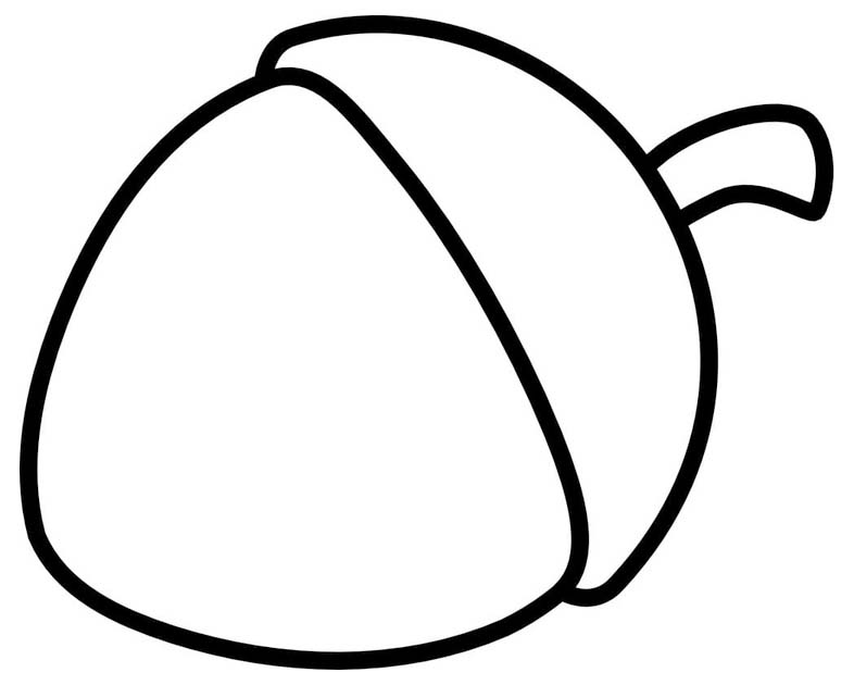 Tekenen Eikel gratis afdrukbaar