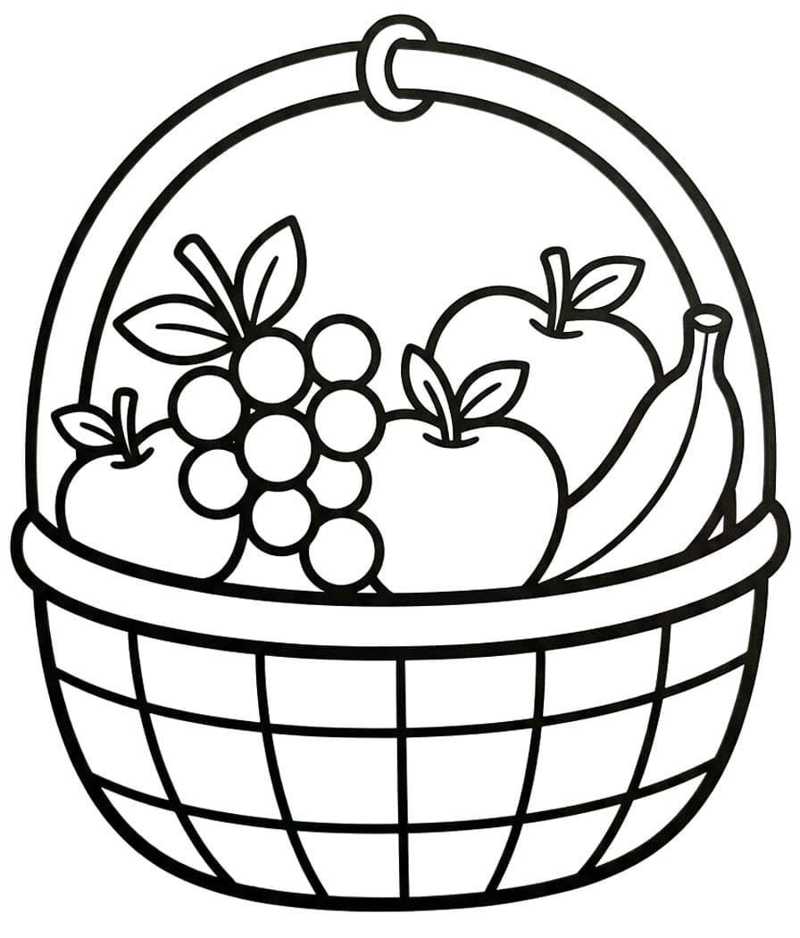 Tekenen Fruitmand basis
