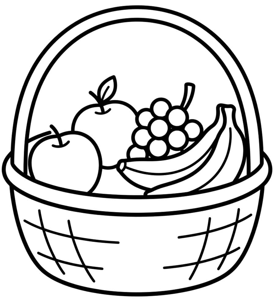 Tekenen Fruitmand
