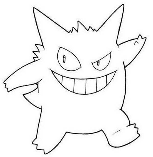 Tekenen Gengar afdrukbaar