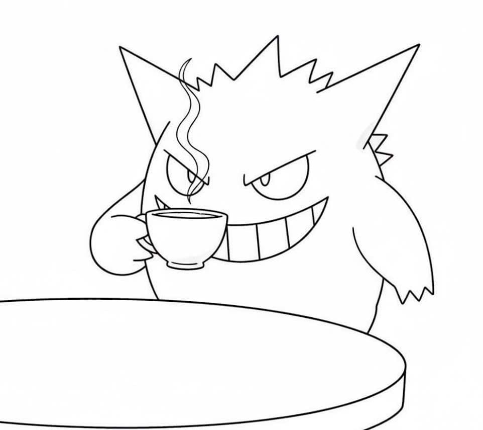 Tekenen Gengar basis