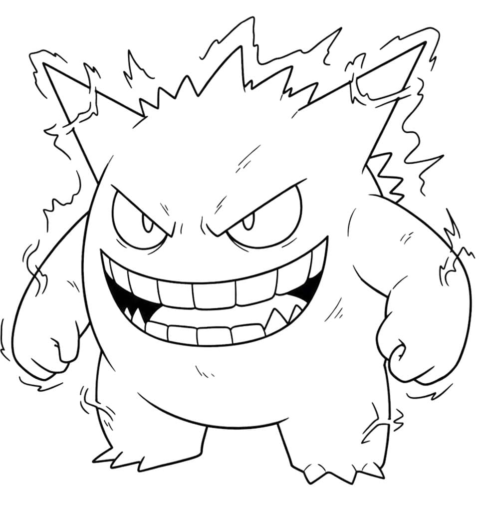 Tekenen Gengar gratis basis