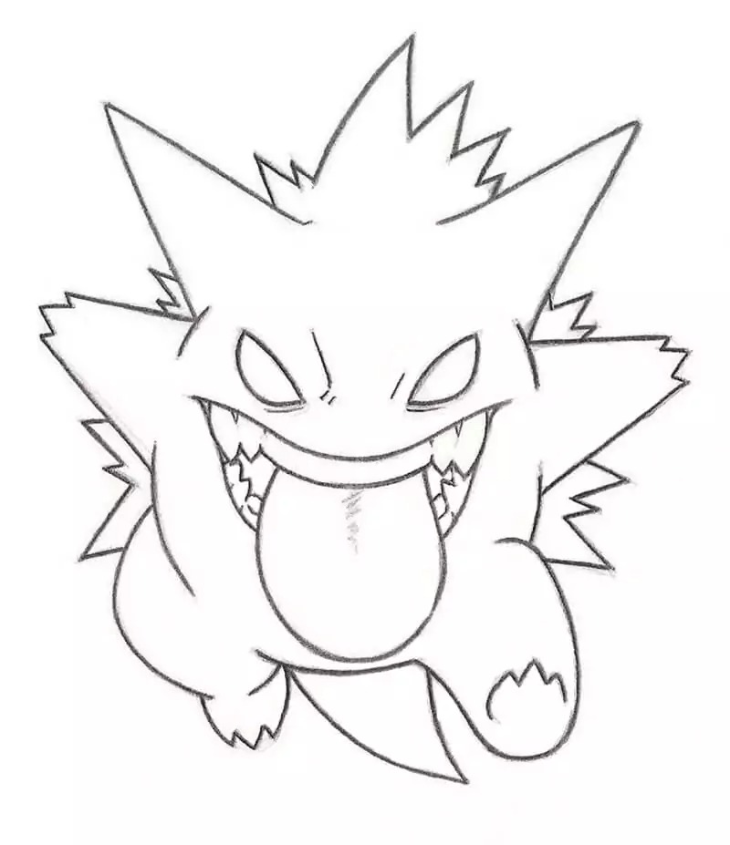 Tekenen Gengar gratis