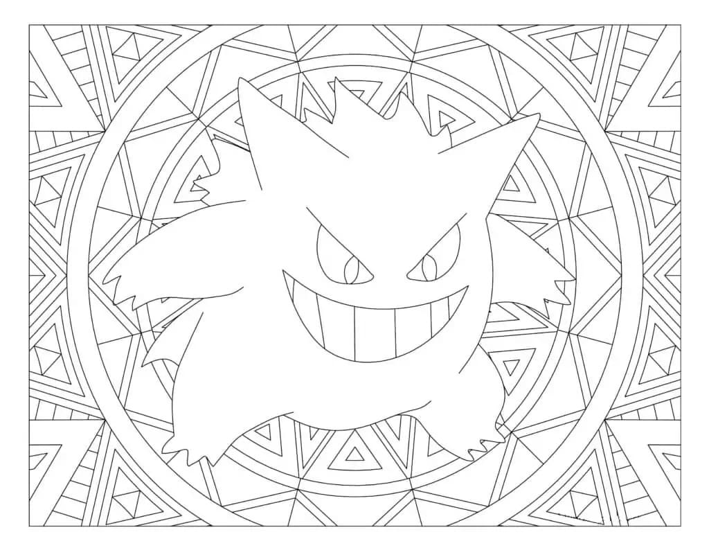 Tekenen Gengar voor kinderen