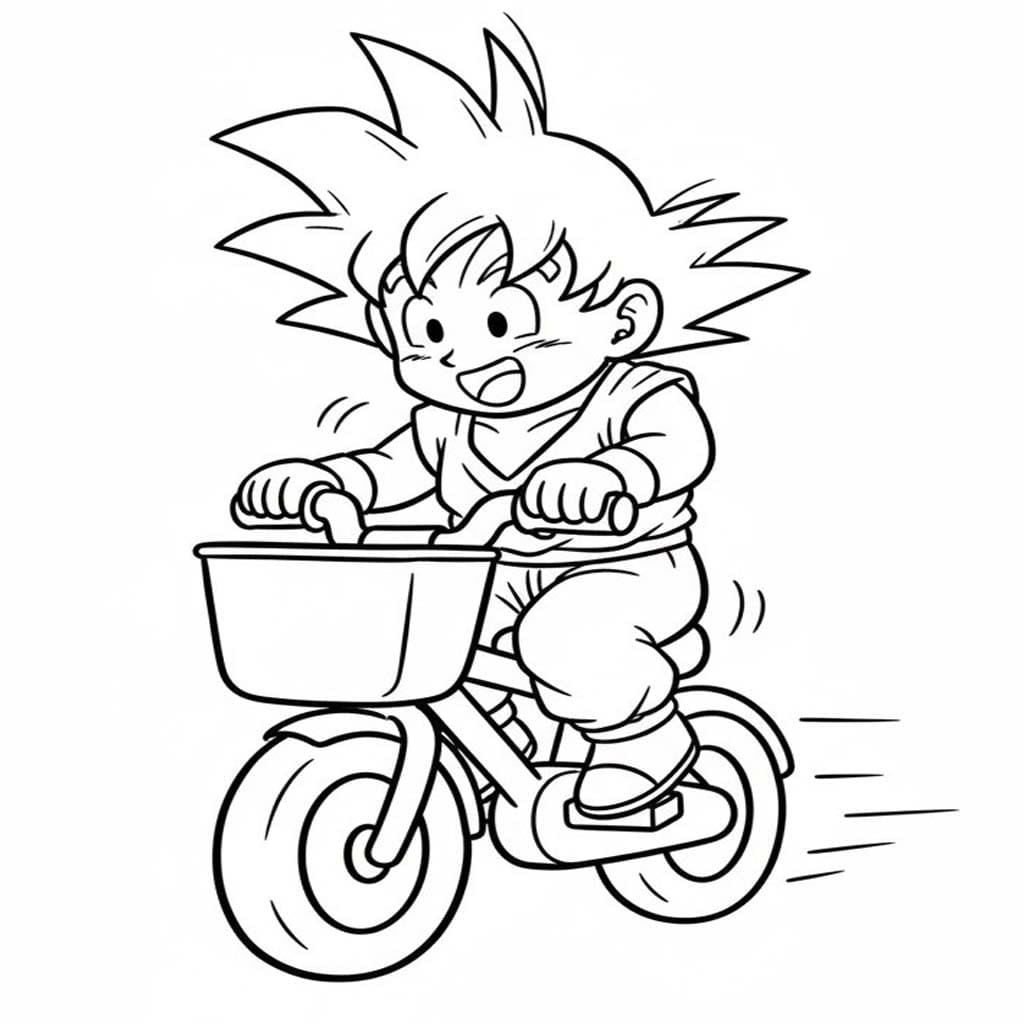 Tekenen Goku afdrukbaar