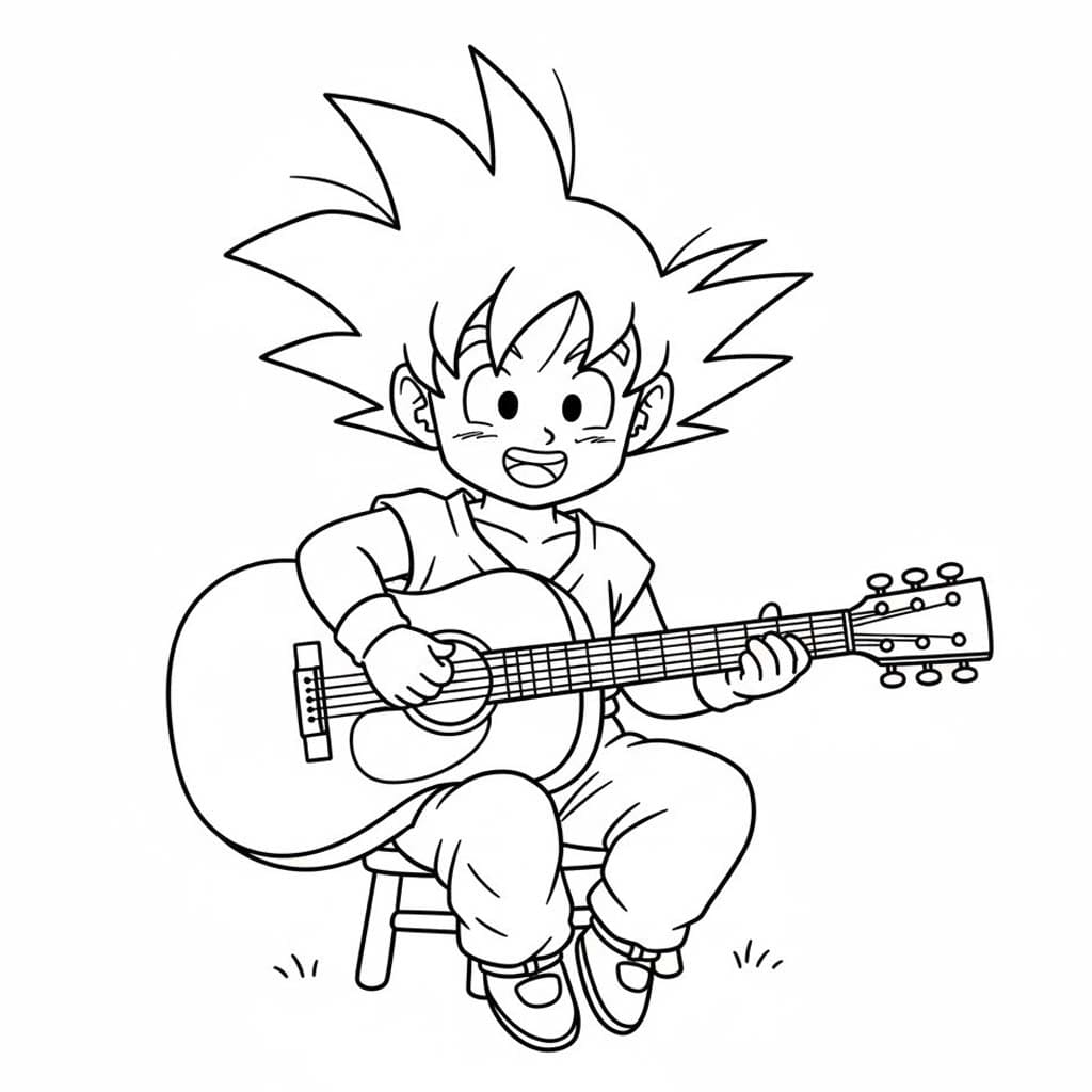 Tekenen Goku eenvoudig