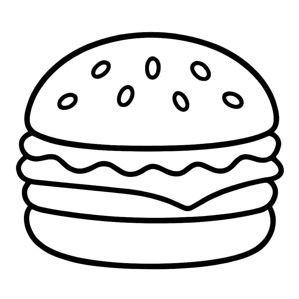 Tekenen Hamburger