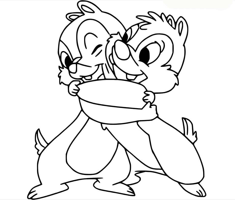 Tekenen Knabbel en Babbel simpel