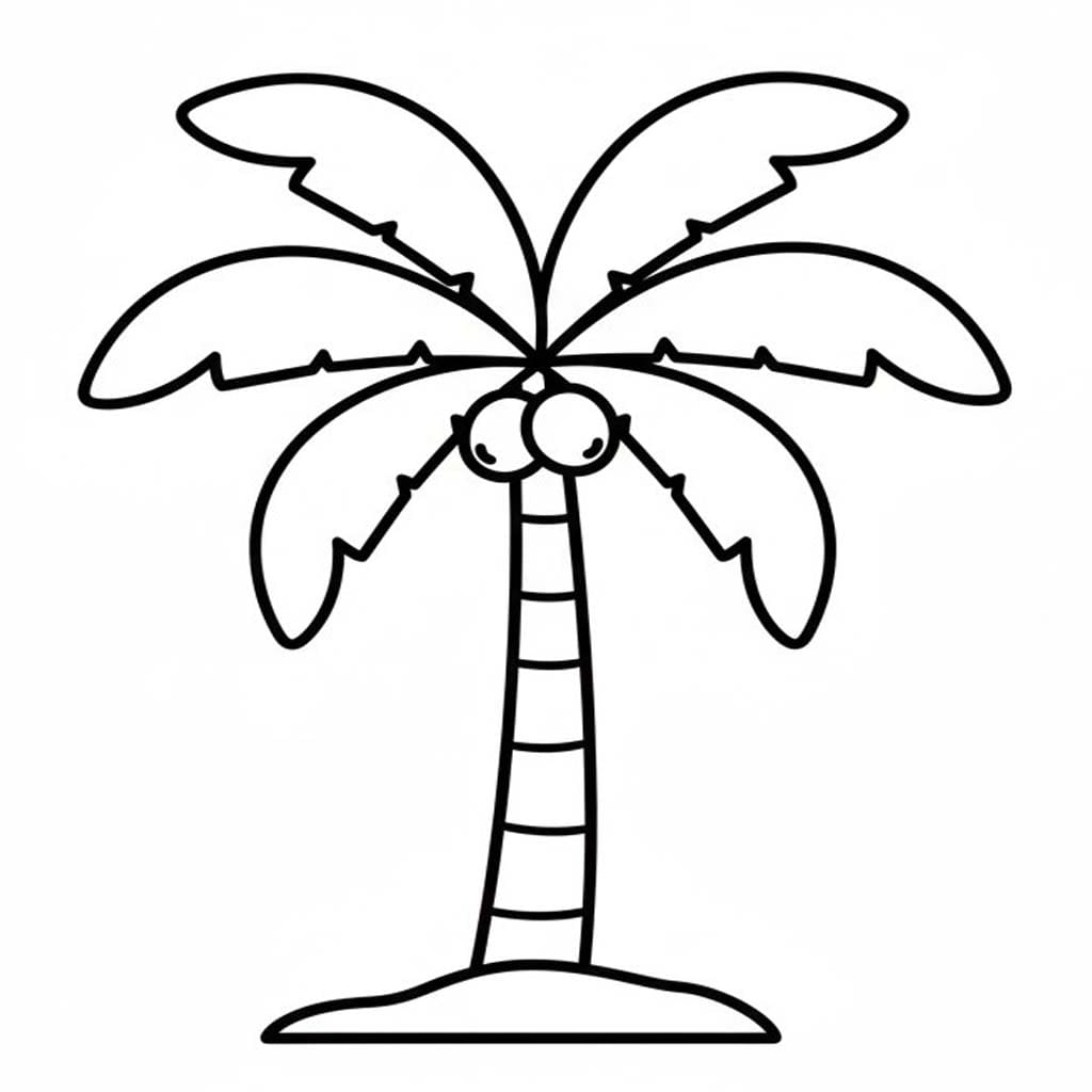 Tekenen Palmboom basis