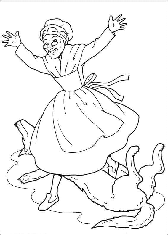 Tekenen Roodkapje afdrukbaar