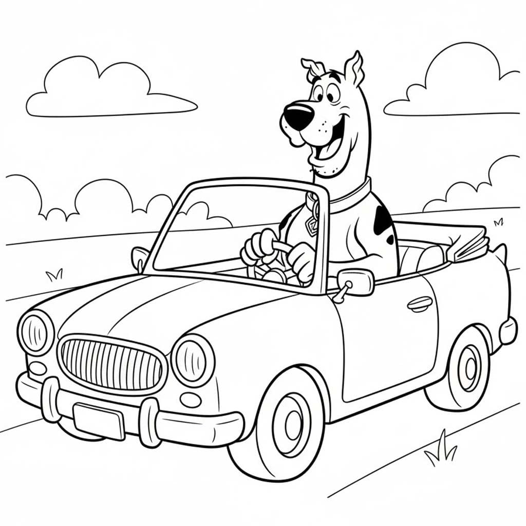 Tekenen Scooby Doo afdrukbaar