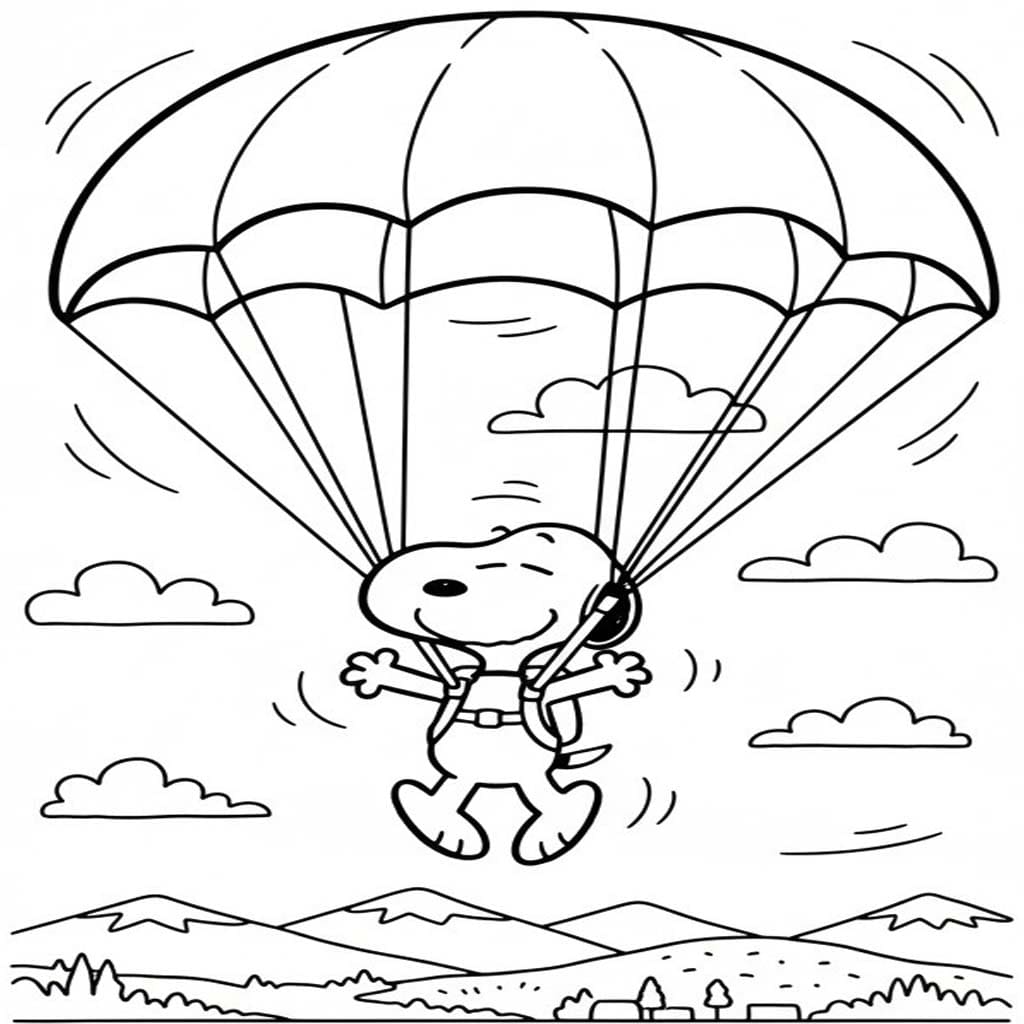 Tekenen Snoopy afdrukbaar eenvoudig