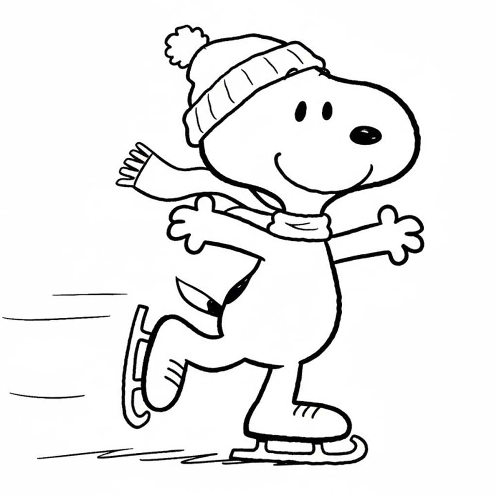 Tekenen Snoopy afdrukbaar