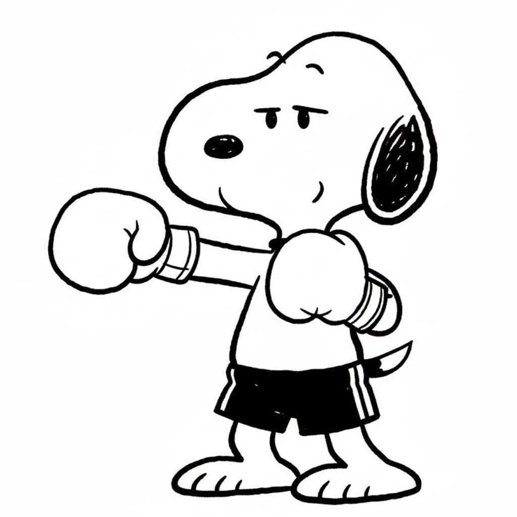 Tekenen Snoopy gratis basis