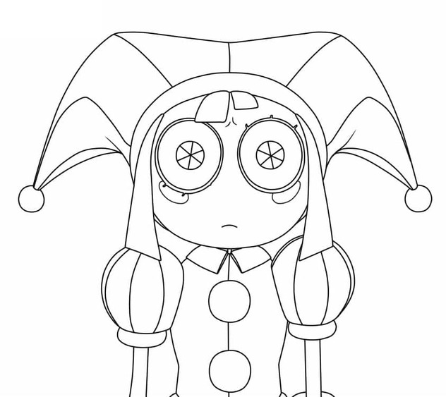 Tekenen The Amazing Digital Circus afdrukbaar basis