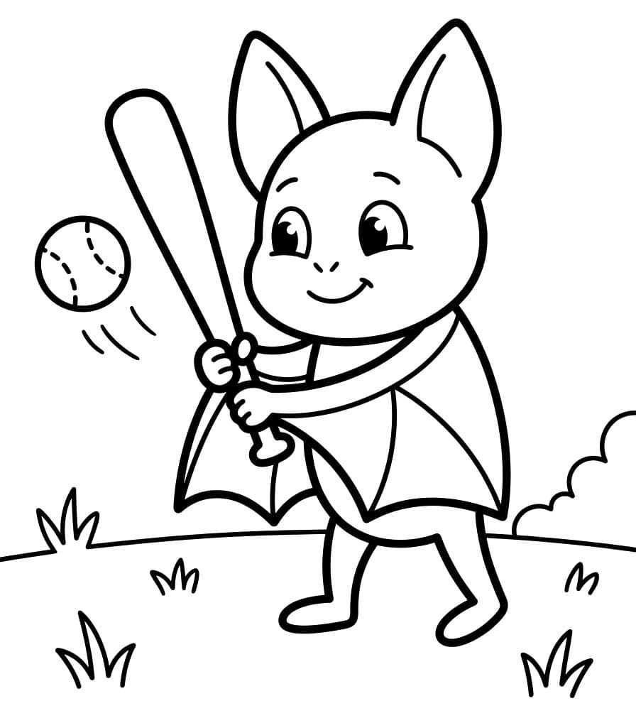 Tekenen Vleermuizen afdrukbaar