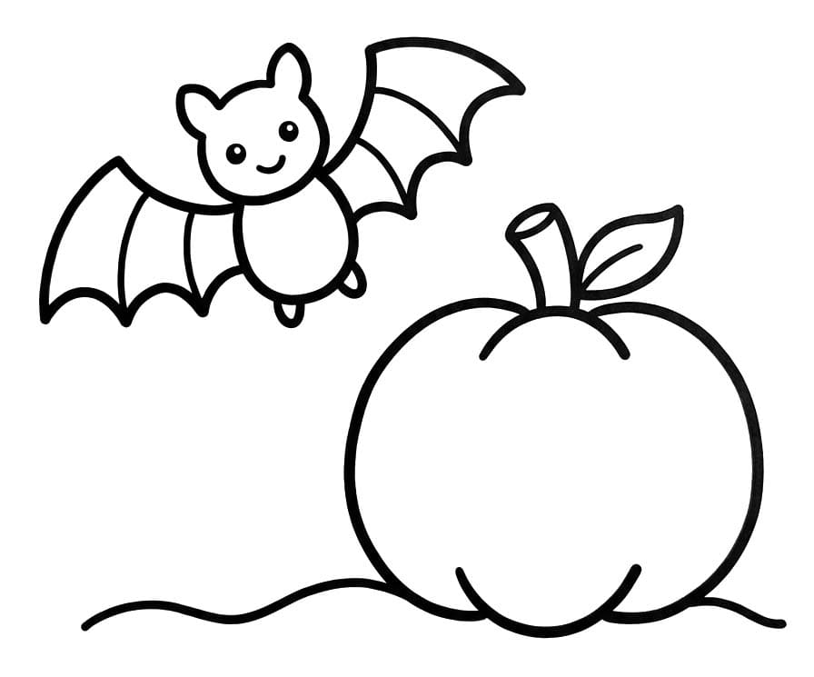 Tekenen Vleermuizen gratis afdrukbaar basis