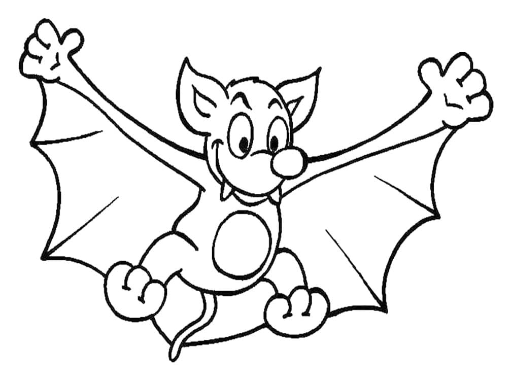 Tekenen Vleermuizen gratis voor kinderen