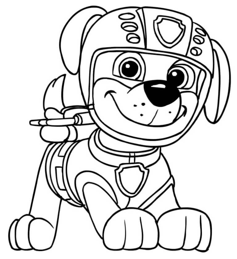 Tekenen Zuma Paw Patrol basis