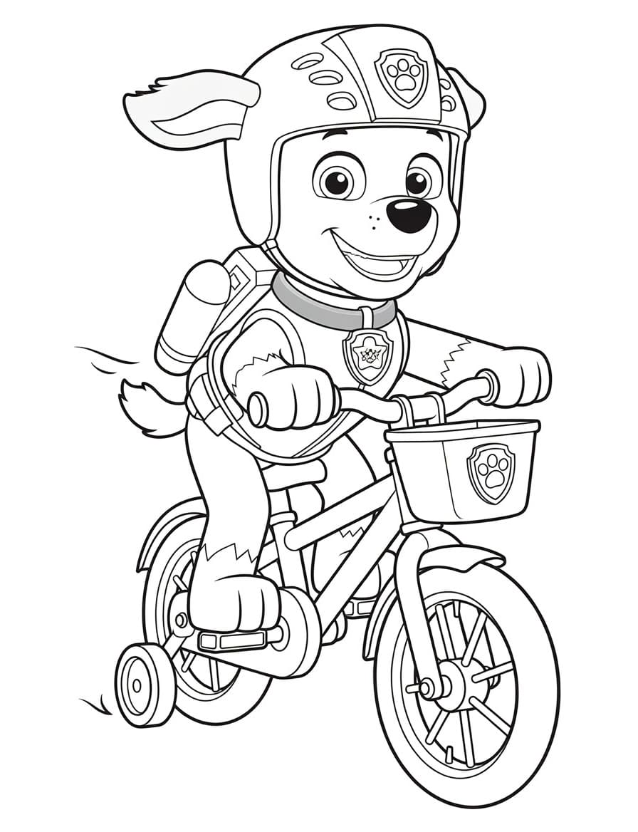 Tekenen Zuma Paw Patrol gratis