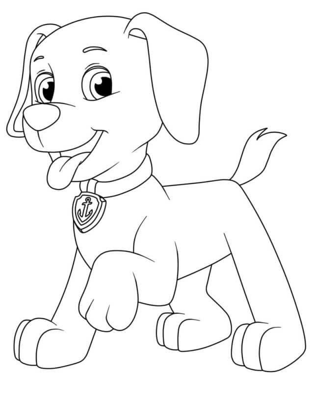 Tekenen Zuma Paw Patrol gratis voor kinderen