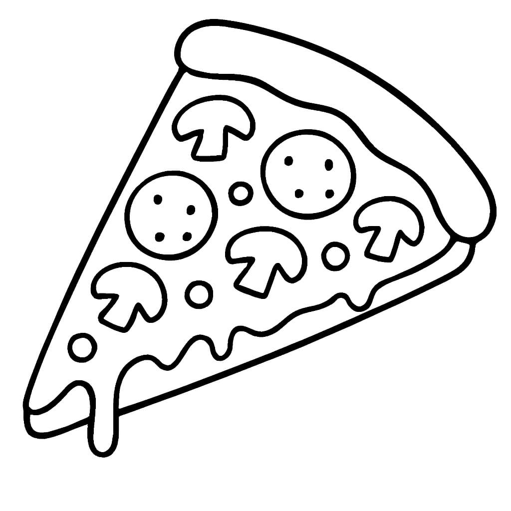 Tekening Pizza simpel