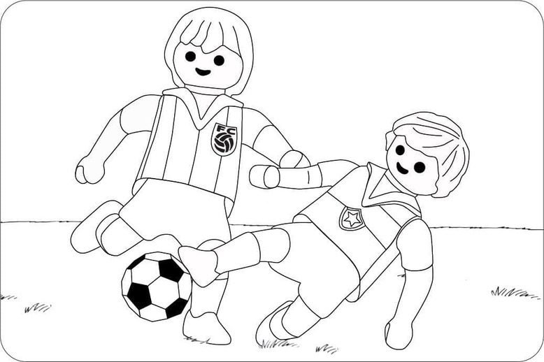 Tekening Playmobil afdrukbaar basis