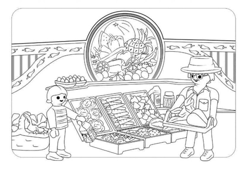Tekening Playmobil gratis basis