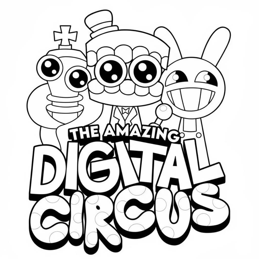 The Amazing Digital Circus gratis afdrukbaar basis