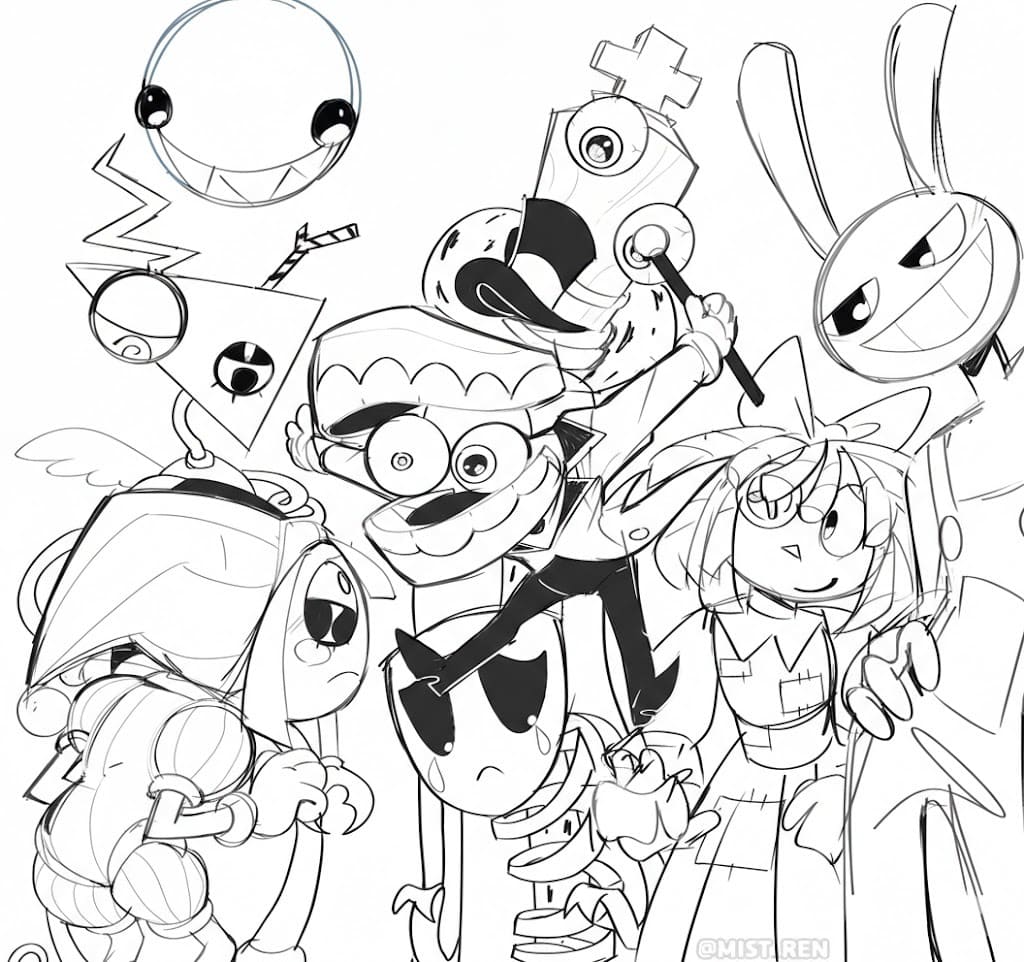 The Amazing Digital Circus gratis afdrukbaar